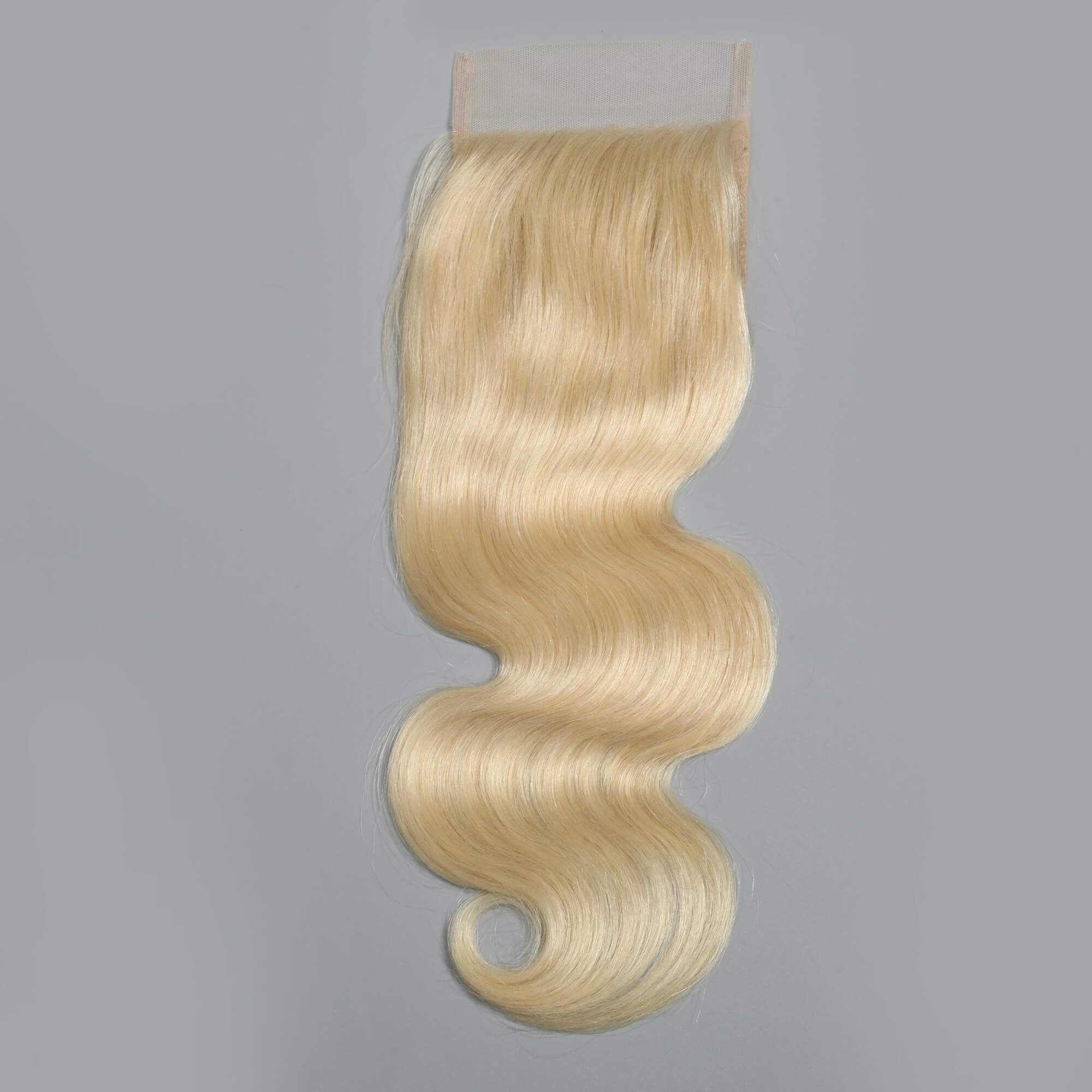 613 blonde body wave human hair lace closure