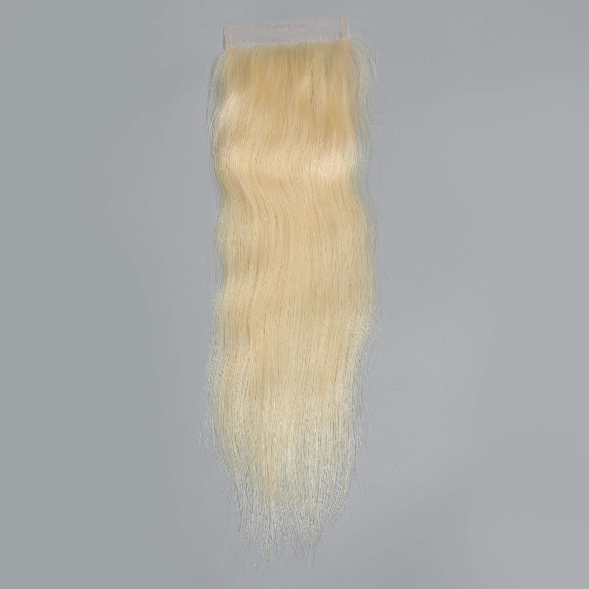 613 blonde straight human hair lace closure