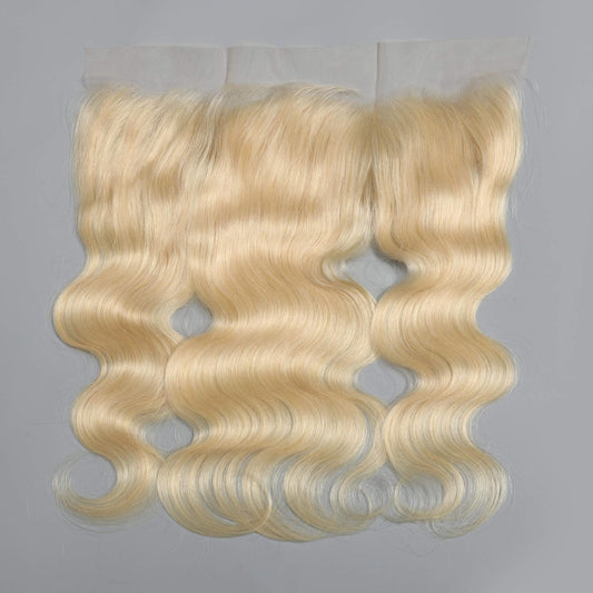 613 blonde body wave human hair lace frontal