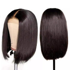 bob wig transparent lace closure wig