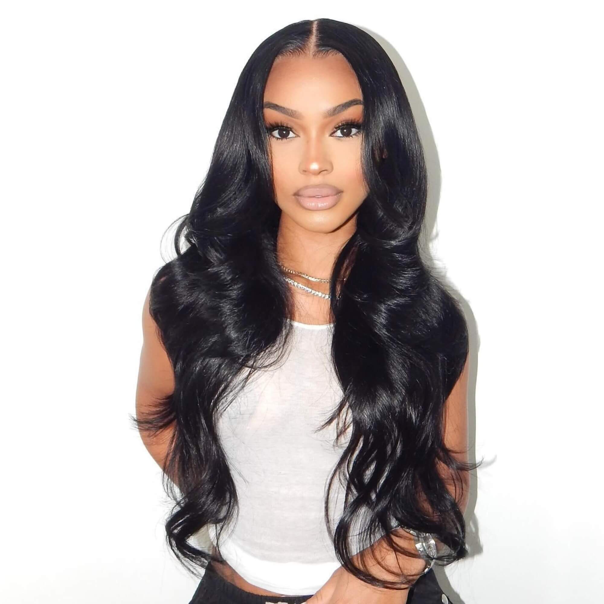 body wave hair model 11