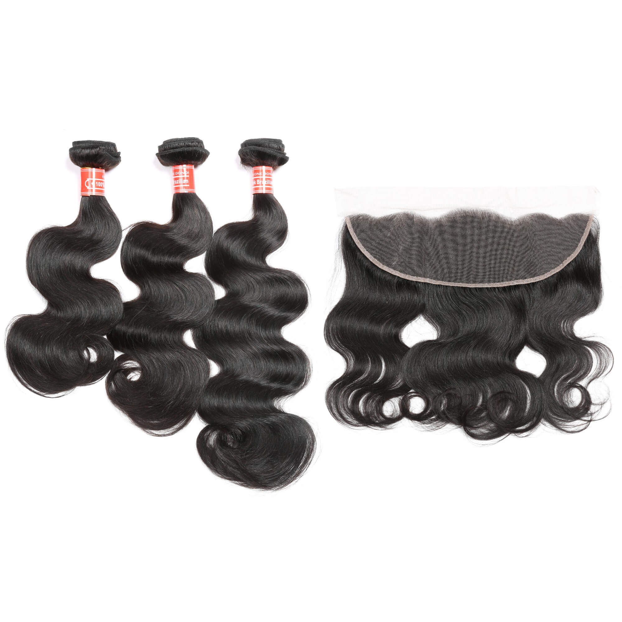 body wave human hair 3 bundles with frontal