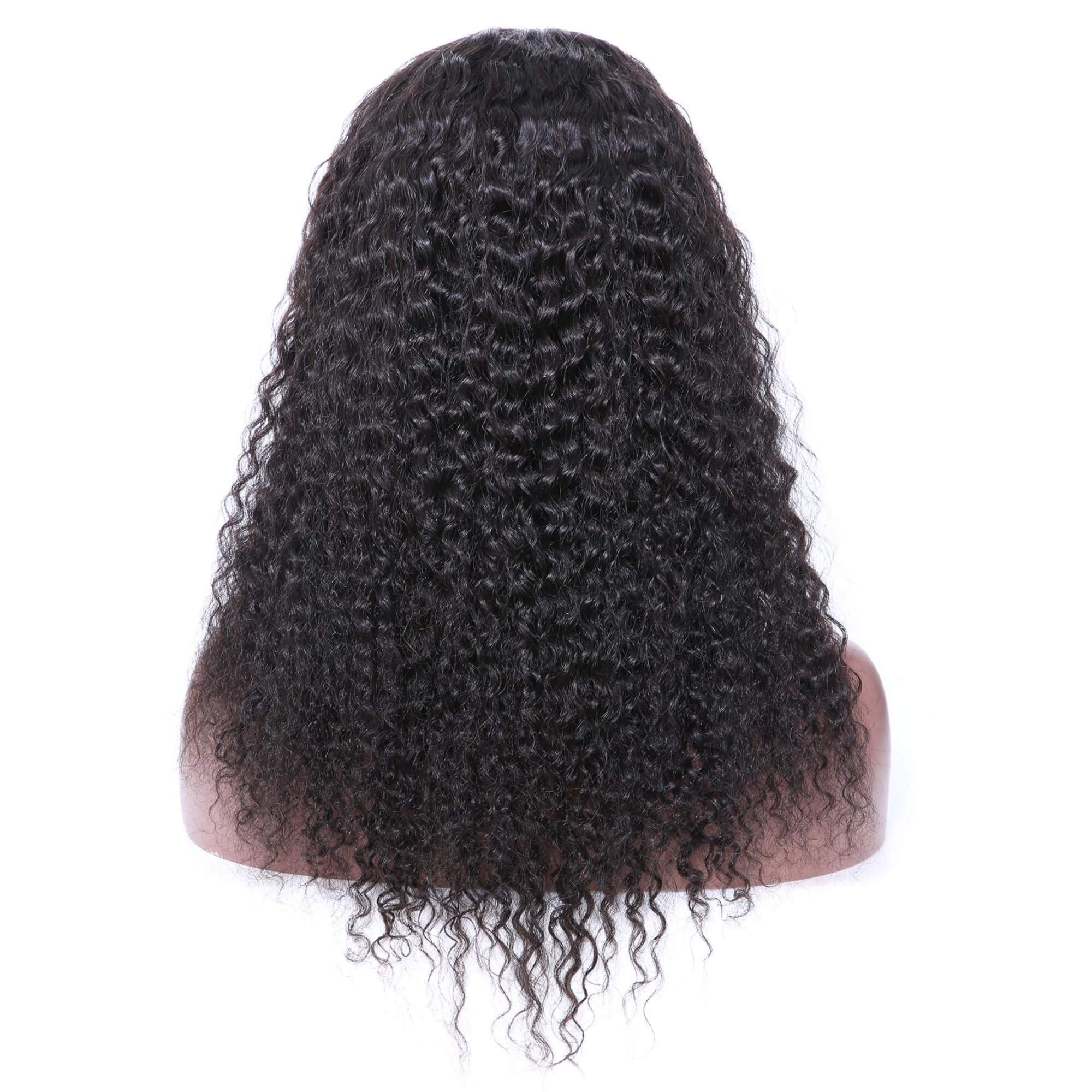 curly hair transparent lace frontal wig 2