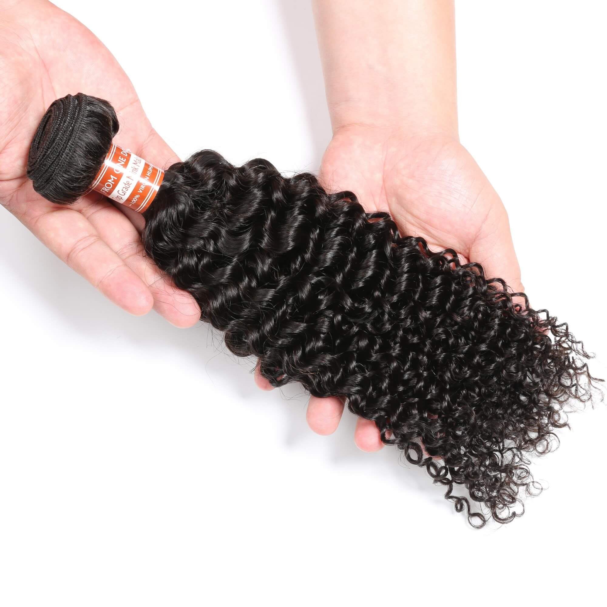 curly human hair bundles 1 bundle 4