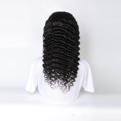 deep wave human hair headband wig 3