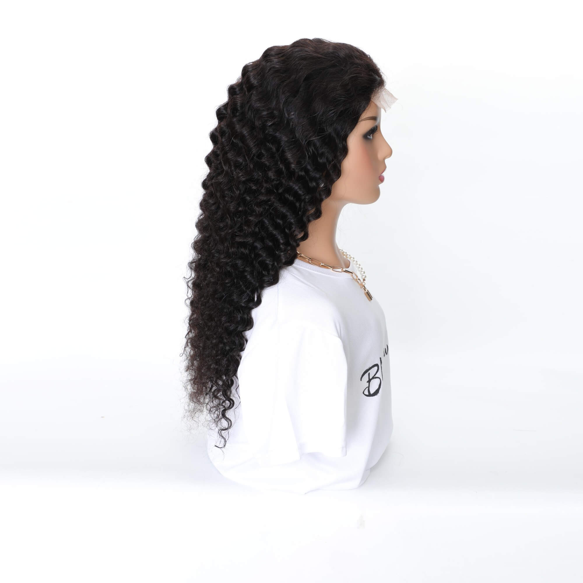 deep wave transparent lace closure wig 1