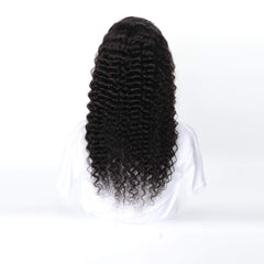 deep wave transparent lace closure wig 2