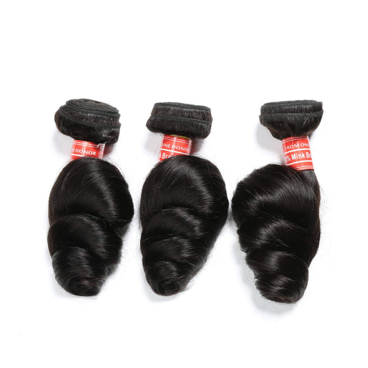 loose wave human hair 3 bundles