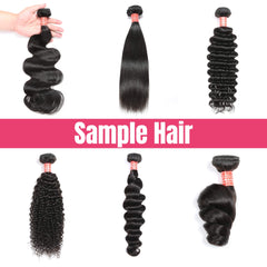 sample human hair bundle