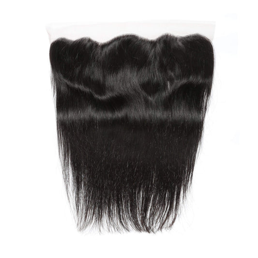 straight human hair transparent lace frontal 2