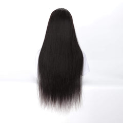 straight hair transparent lace frontal wig 2