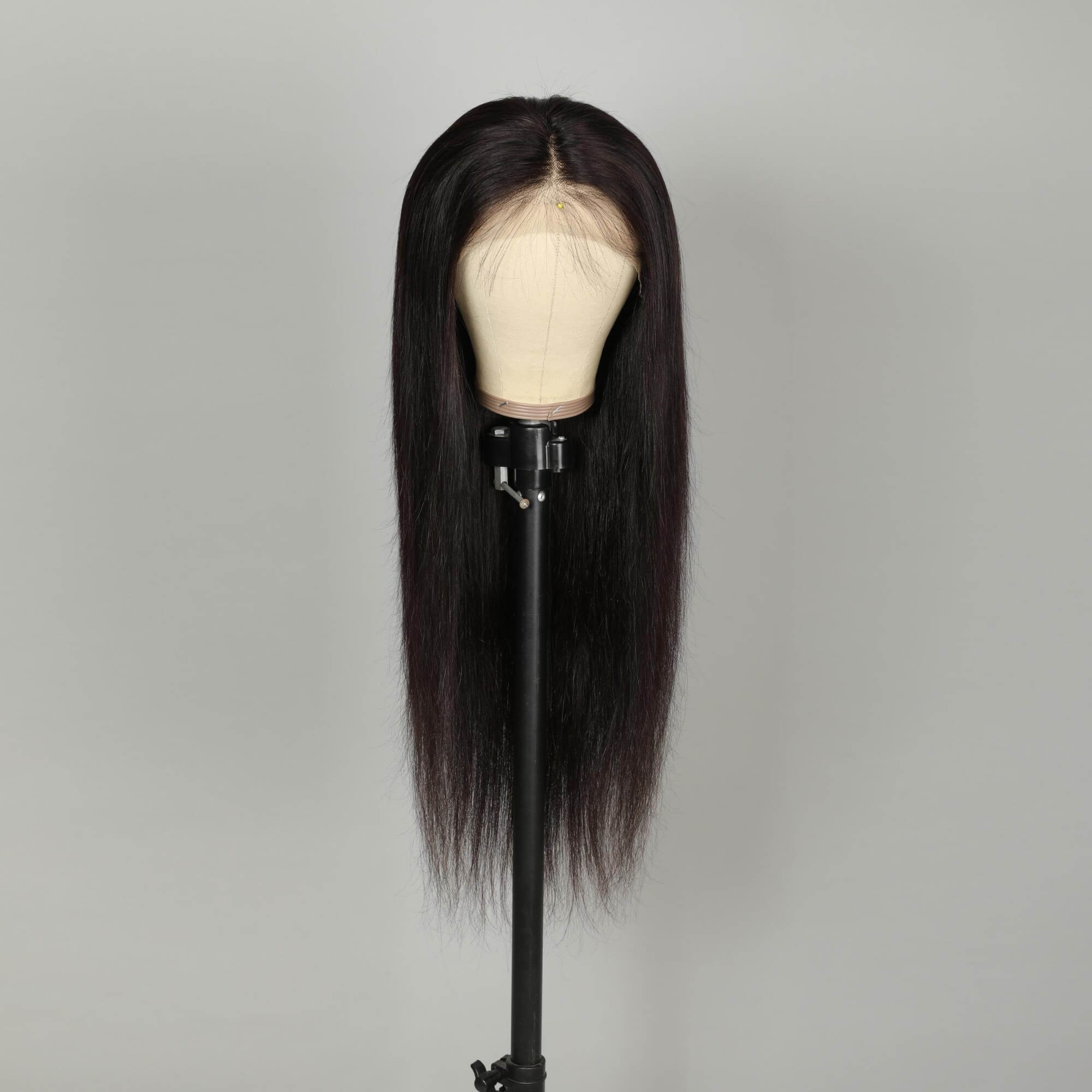 straight hair transparent lace frontal wig 3