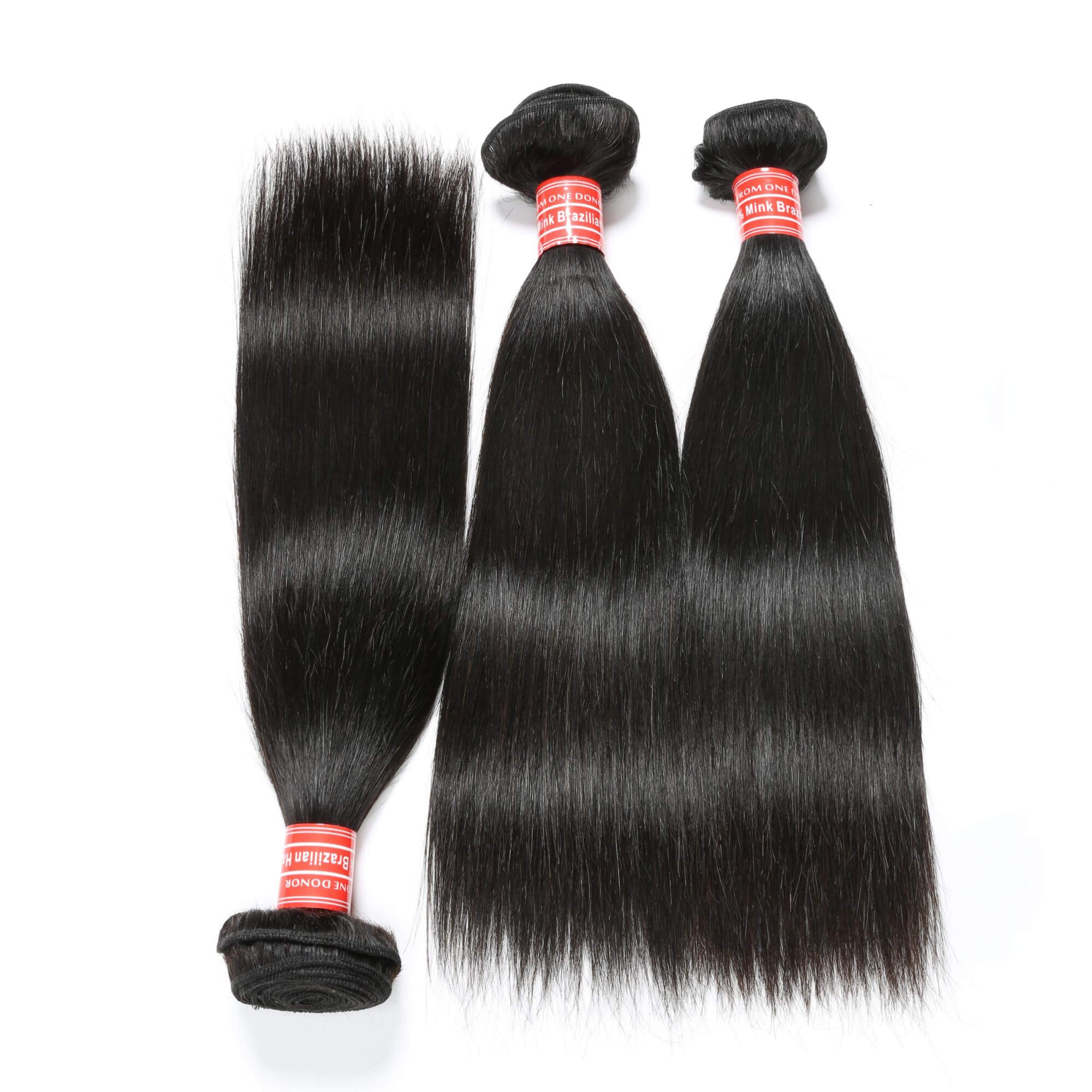 straight human hair 3 bundles