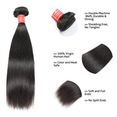 straight human hair bundles 1 bundle 6