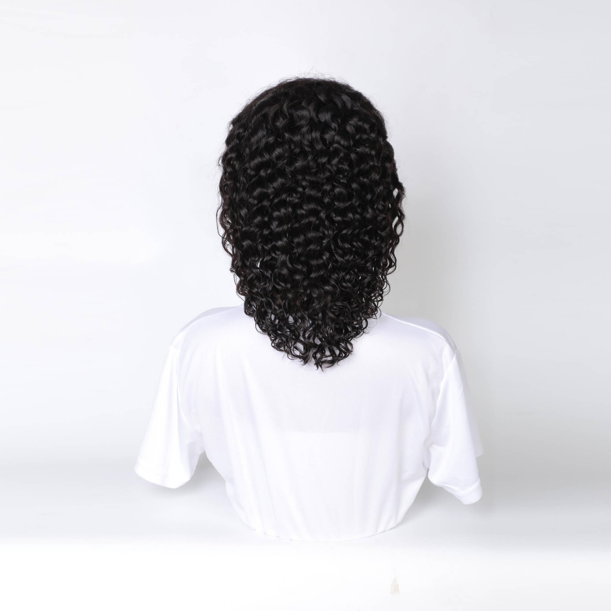 transparent bob lace wig short curly hair 2