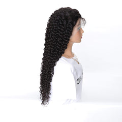 water wave transparent lace frontal wig 1