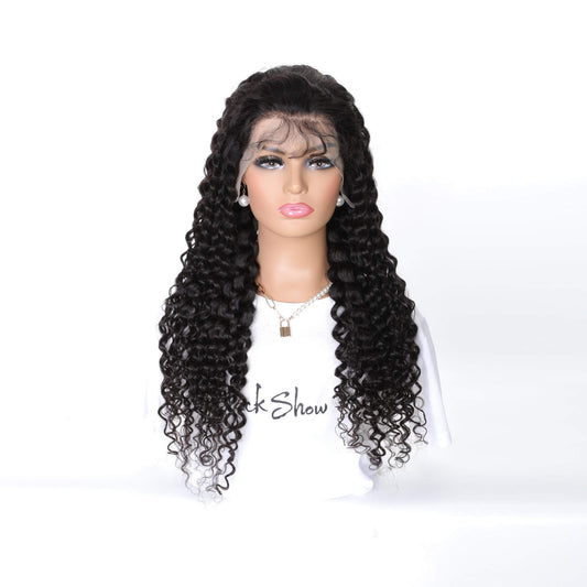 water wave transparent lace frontal wig