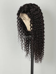 deep wave transparent lace 13x4 lace frontal wig 4