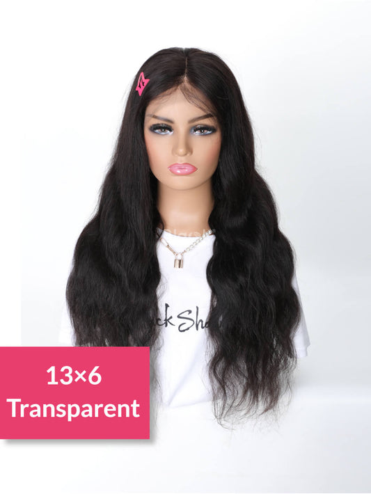 transparent lace 13x6 lace frontal wig body wave